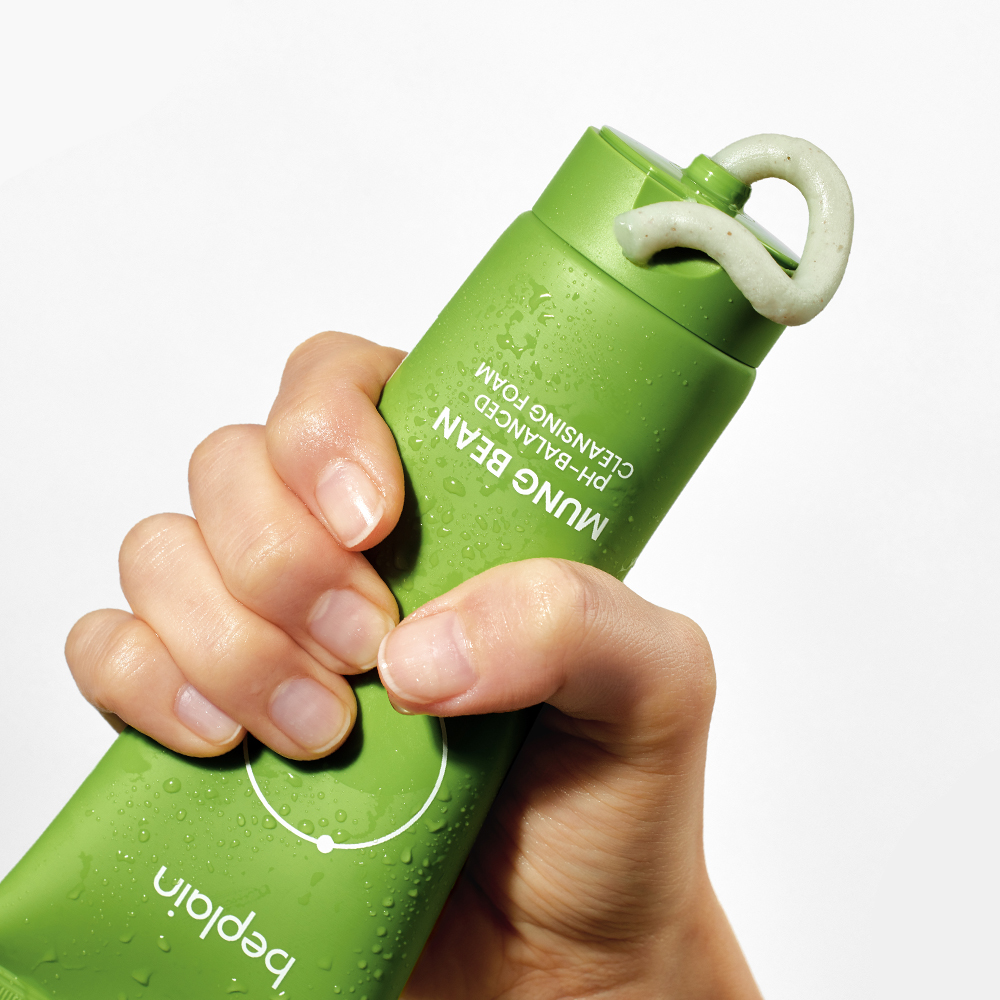 [네이버단독][총200ml] 비플레인 녹두 약산성 클렌징폼 100ml, 2개