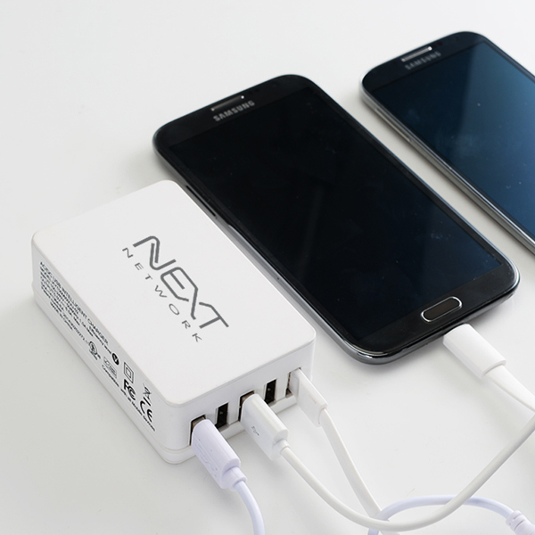 넥스트유 5포트 USB 2A 멀티 충전기 여행용 커플용 가족용 05AC