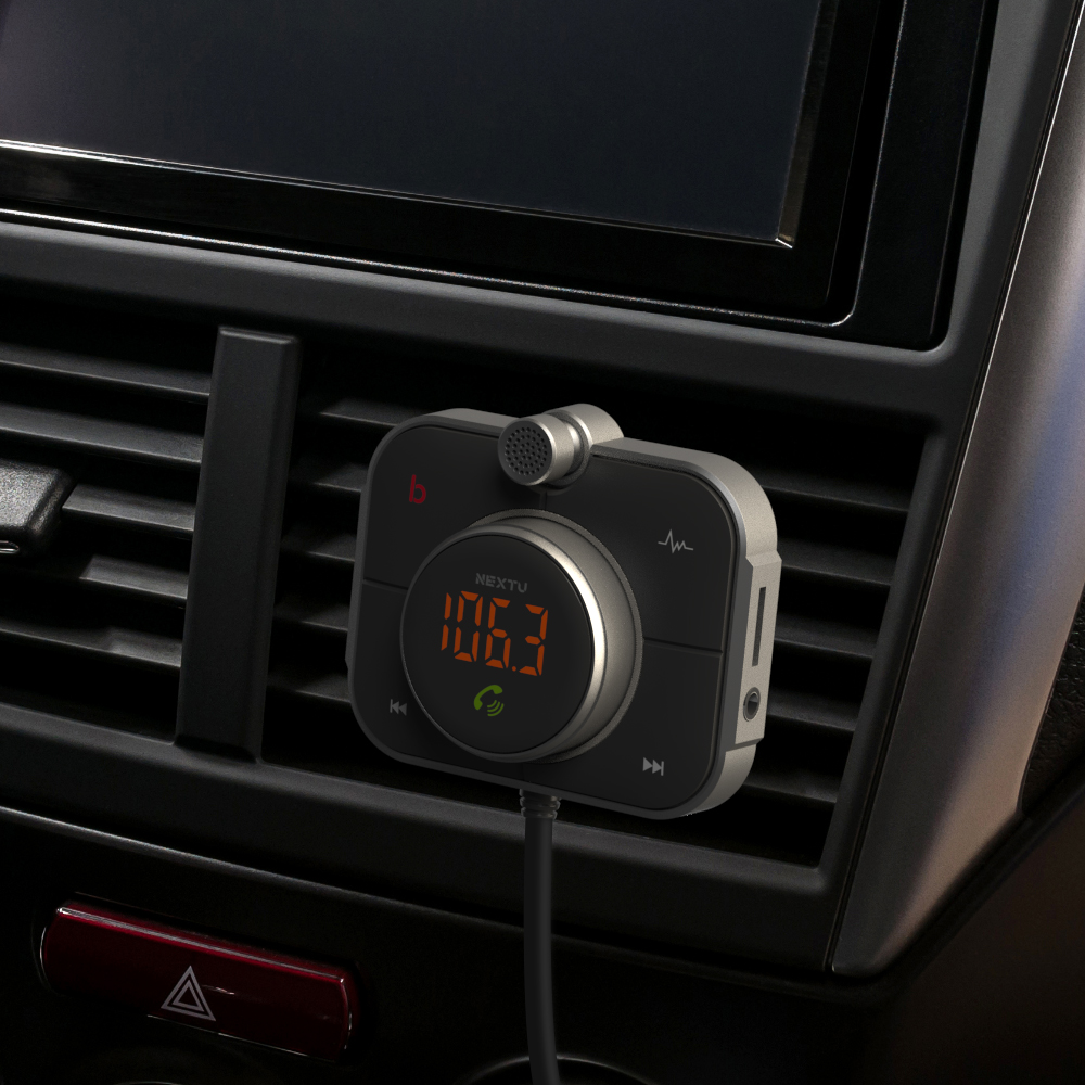 넥스트유 올인원 차량용 블루투스 노이즈캔슬링 오디오 무선 카팩 6422BTC