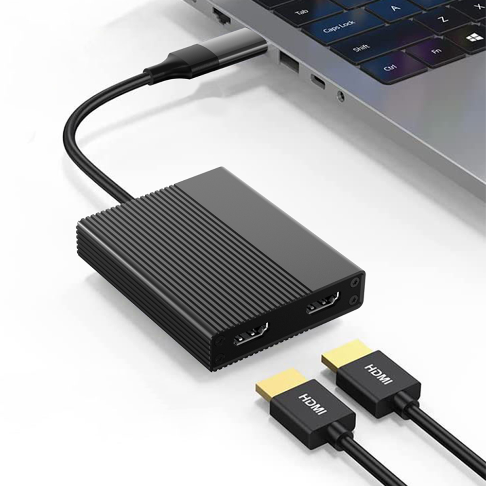 맥북 듀얼모니터 어댑터 디스플레이링크 DL6950 칩셋 4K 60Hz 확장 젠더 케이블