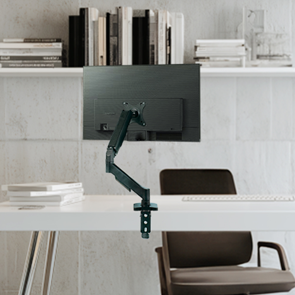 더함 모니터암 거치대 노트북 싱글 모니터 암 스탠드 81.3cm(32인치) 싱글 기계식