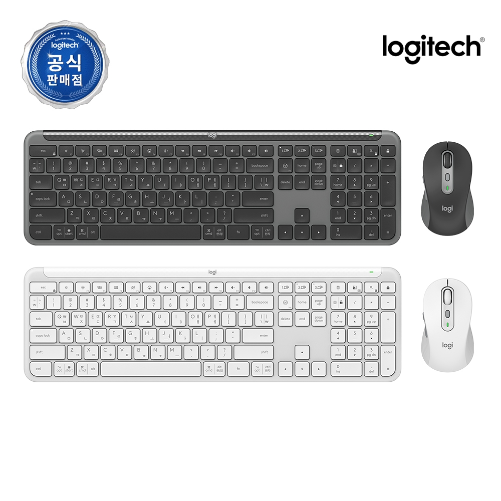 로지텍코리아 공식 Signature Slim MK950 Combo 그래파이트, 팬터그래프