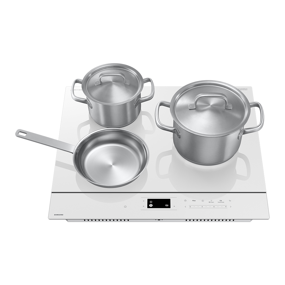 삼성전자 비스포크 CC80F63W1Z 화이트 인덕션 3구 빌트인 슬림핏 프레임리스