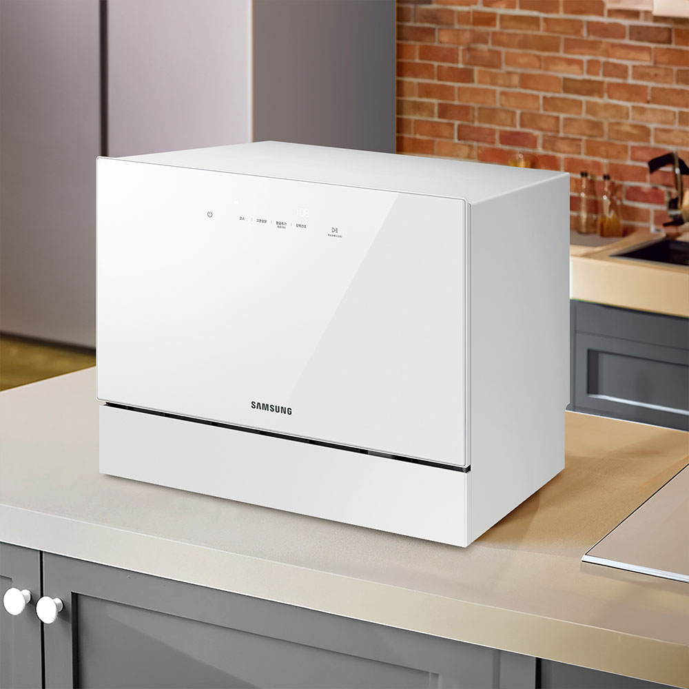 [25년8월 신제품]삼성 비스포크 6인용 식기세척기 카운터탑 DW30FB300CW0 화이트