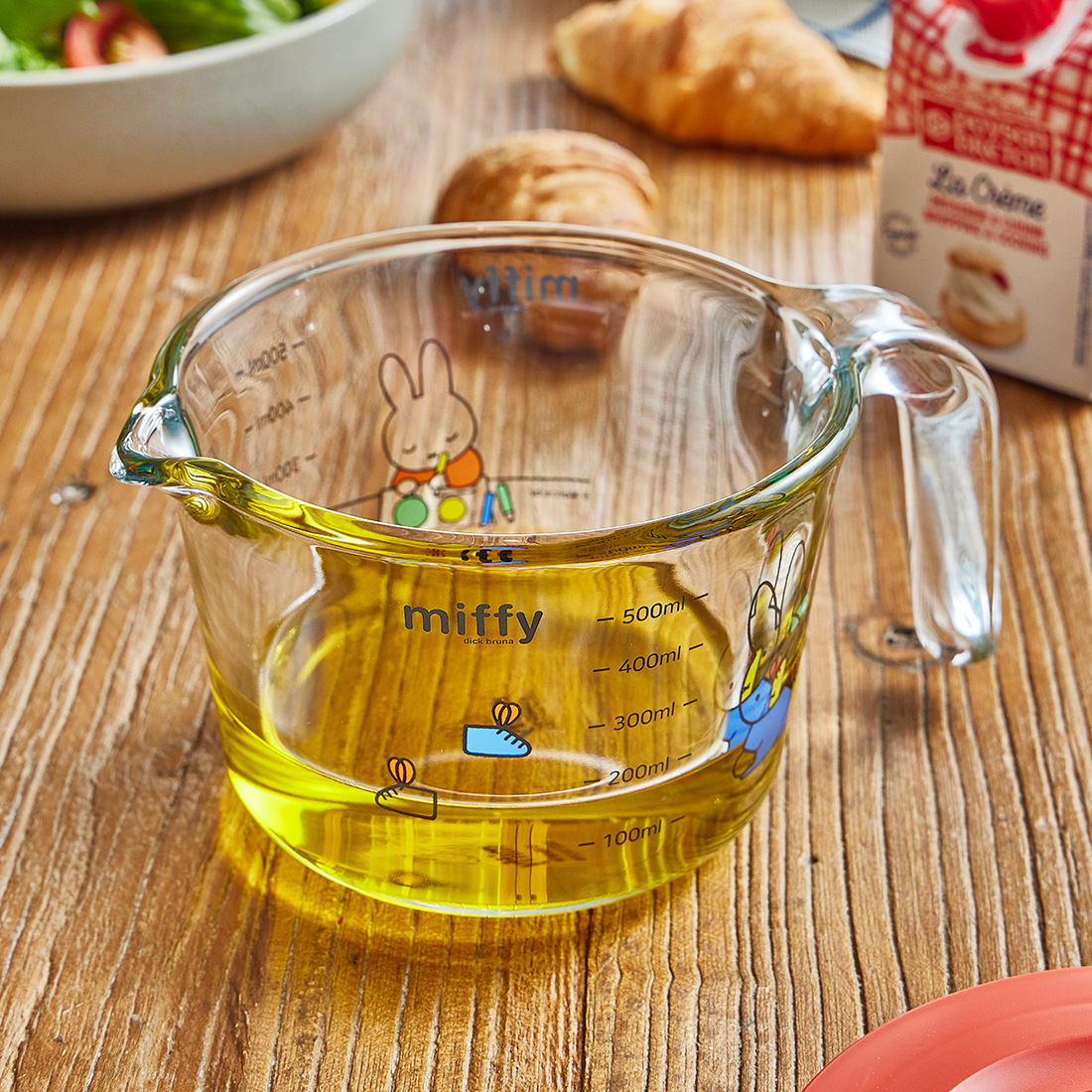[에지리x미피] 계량컵 내열유리 눈금컵 250ml