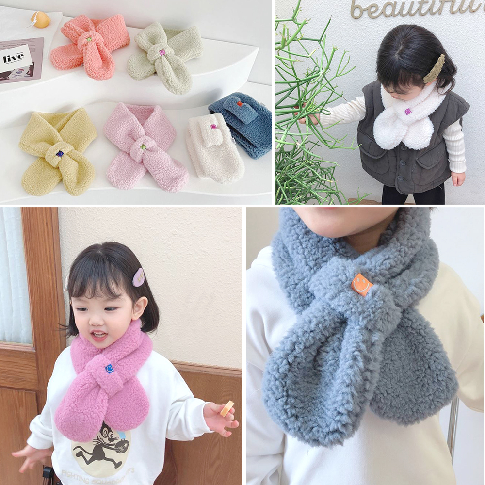 유아 양털 머플러 따뜻한 겨울 어린이 보글이 방한 목도리