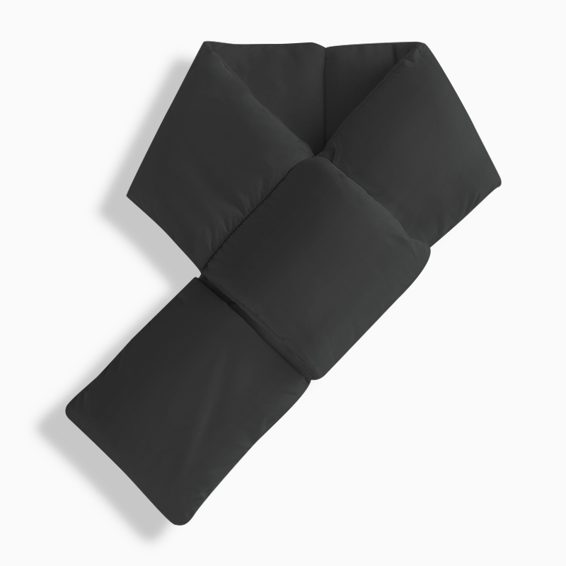 썸피트 짧은 미니 경량 기모 패딩 목도리