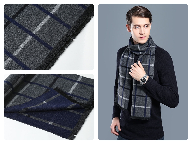 남성 머플러 캐시미어 울 목도리 선물 남자 정장 코디 따뜻하고 스마트한