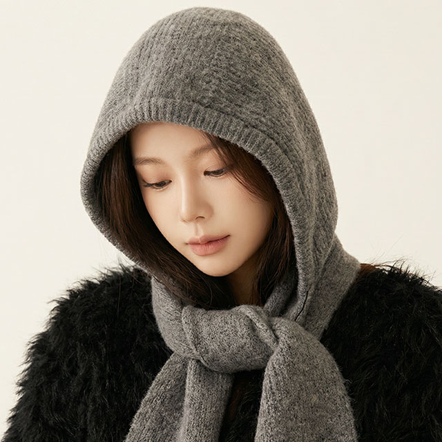 바부슈카 후드머플러 바라클라바목도리