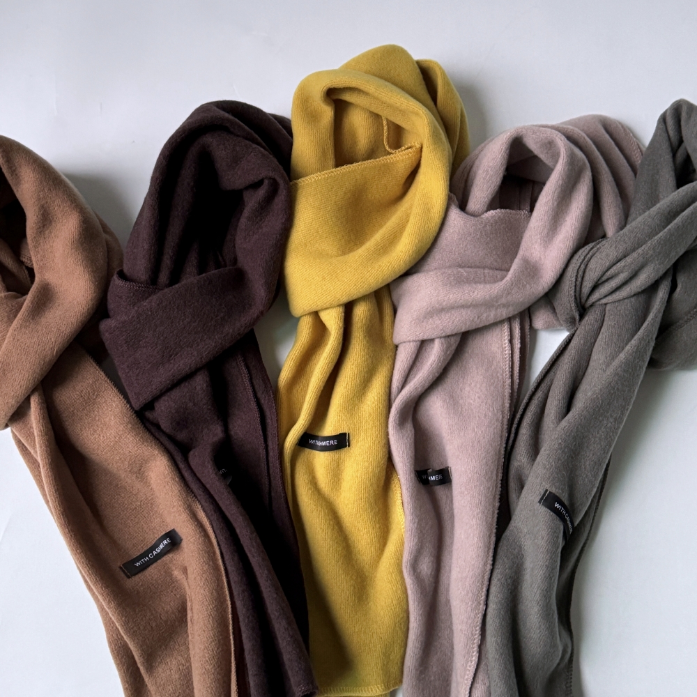 1+1 숏머플러 미니목도리 목돌이 짧은목도리 몽골캐시미어