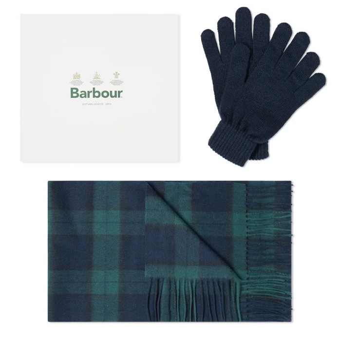 바버 목도리 머플러 장갑 스카프 선물 세트