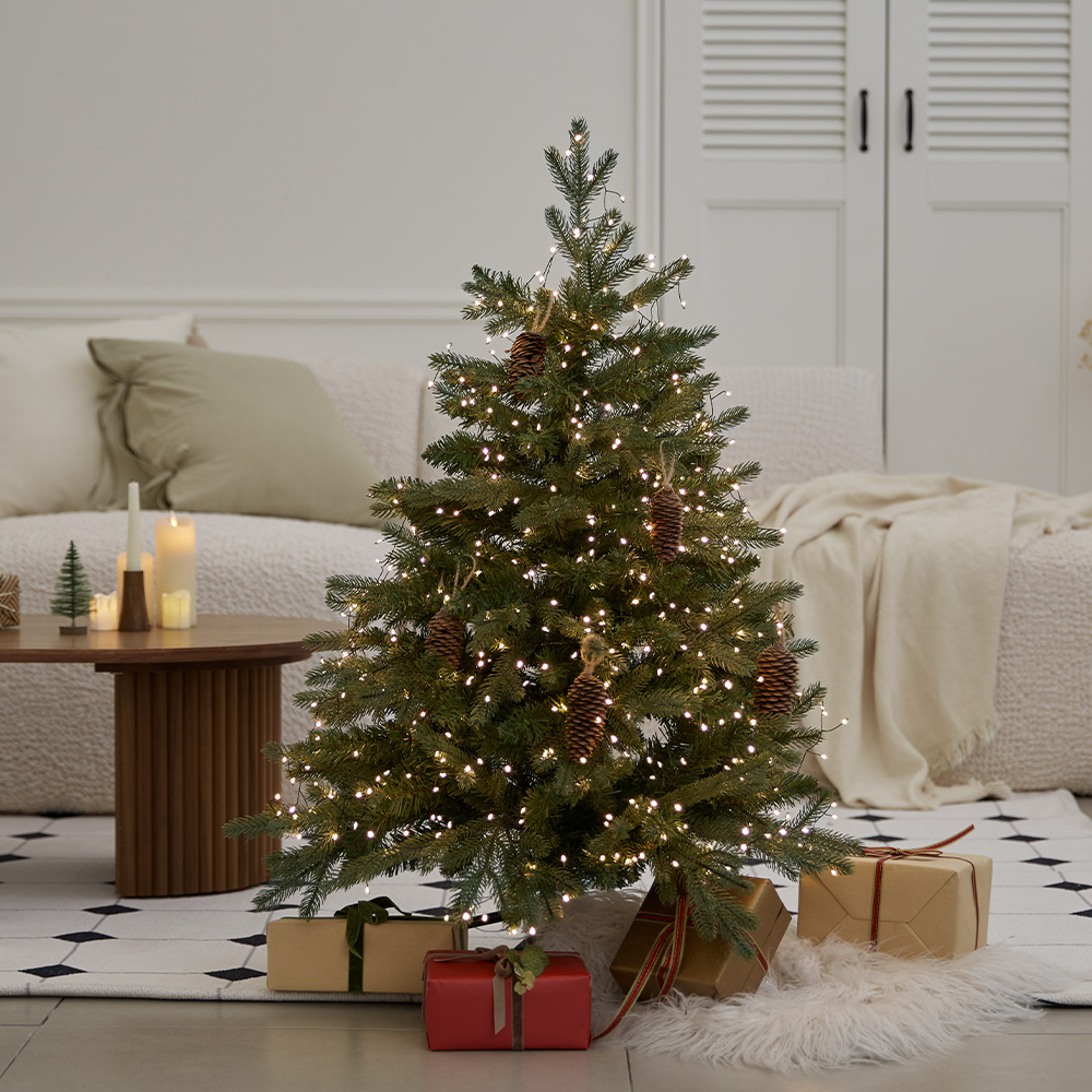 400P 전구포함 크리스마스 100cm 미니트리 중형 풀세트 트윙클 크리스탈