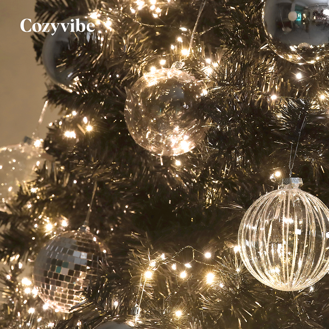 코지바이브 웜 지네전구 400구 크리스마스 트리 전구 어댑터 세트