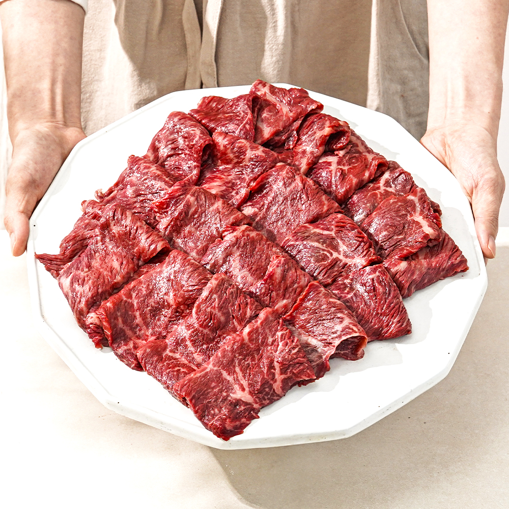 ++1 No.9등급 한우 눈꽃로스구이 모듬 200g+200g 소고기 구이용