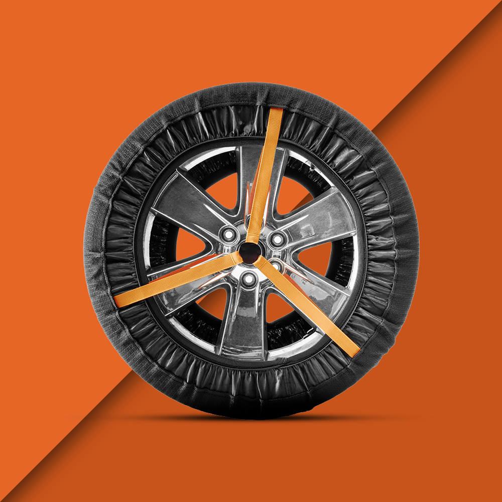 벤딕트 스노우체인 자동차 타이어 직물 바퀴 미끄럼방지 눈길 스프레이 겨울 페브릭 스노우삭