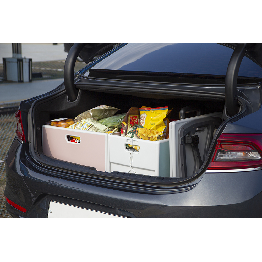 큐폴드 접이식카트 폴딩박스 세트 기본형 장바구니캐리어 4바퀴 핸드 쇼핑