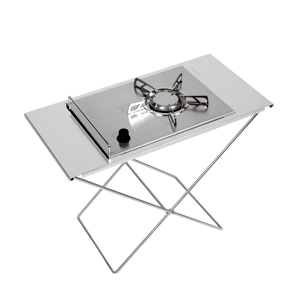 블루폴 버디 테이블 폴딩 IGT 실버스텐 캠핑 사이드 보조 테이블 장작 선반 플랫버너 호환