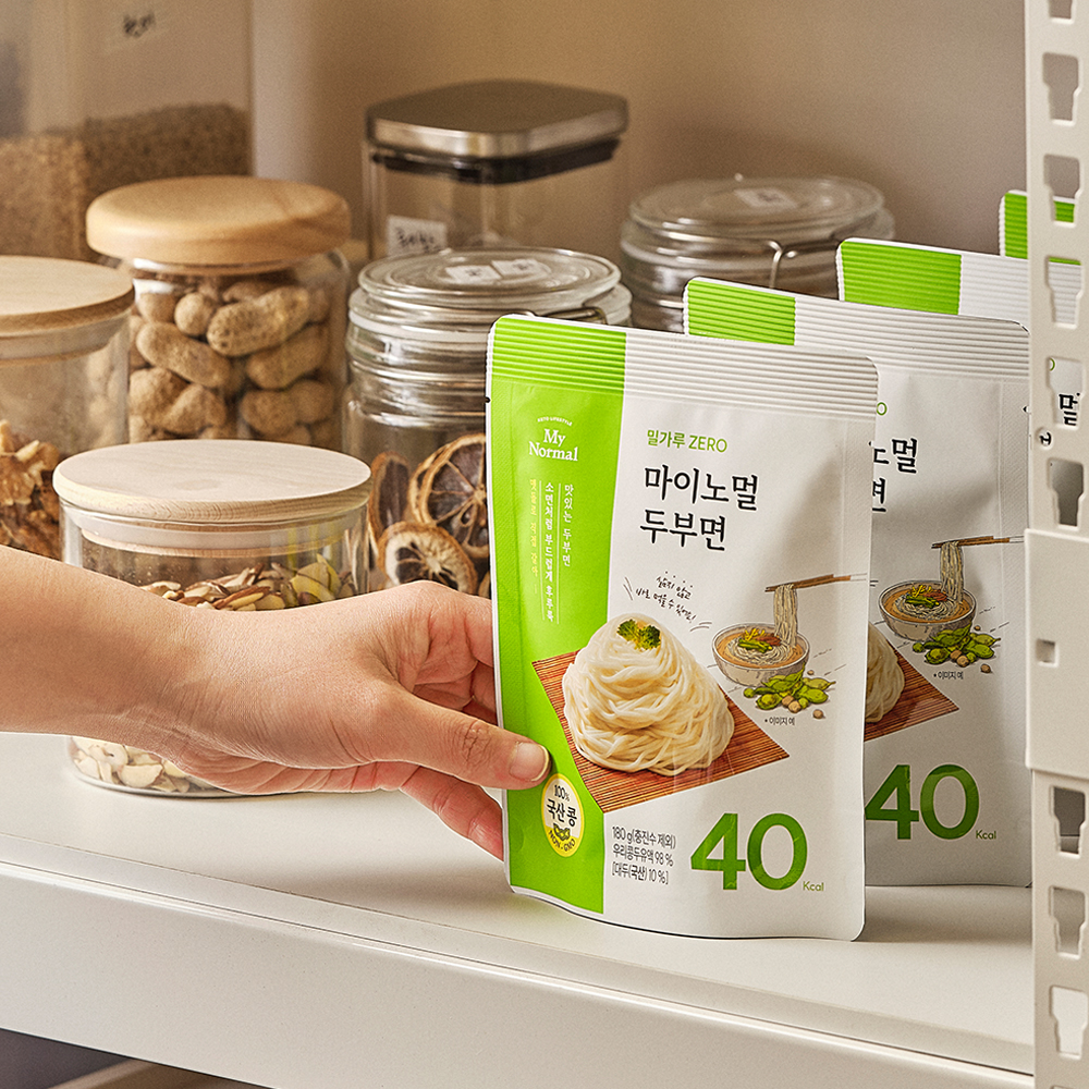 마이노멀 100% 국산콩 두부면 저칼로리 두유면 식단 단백 글루텐프리 180g 10개입