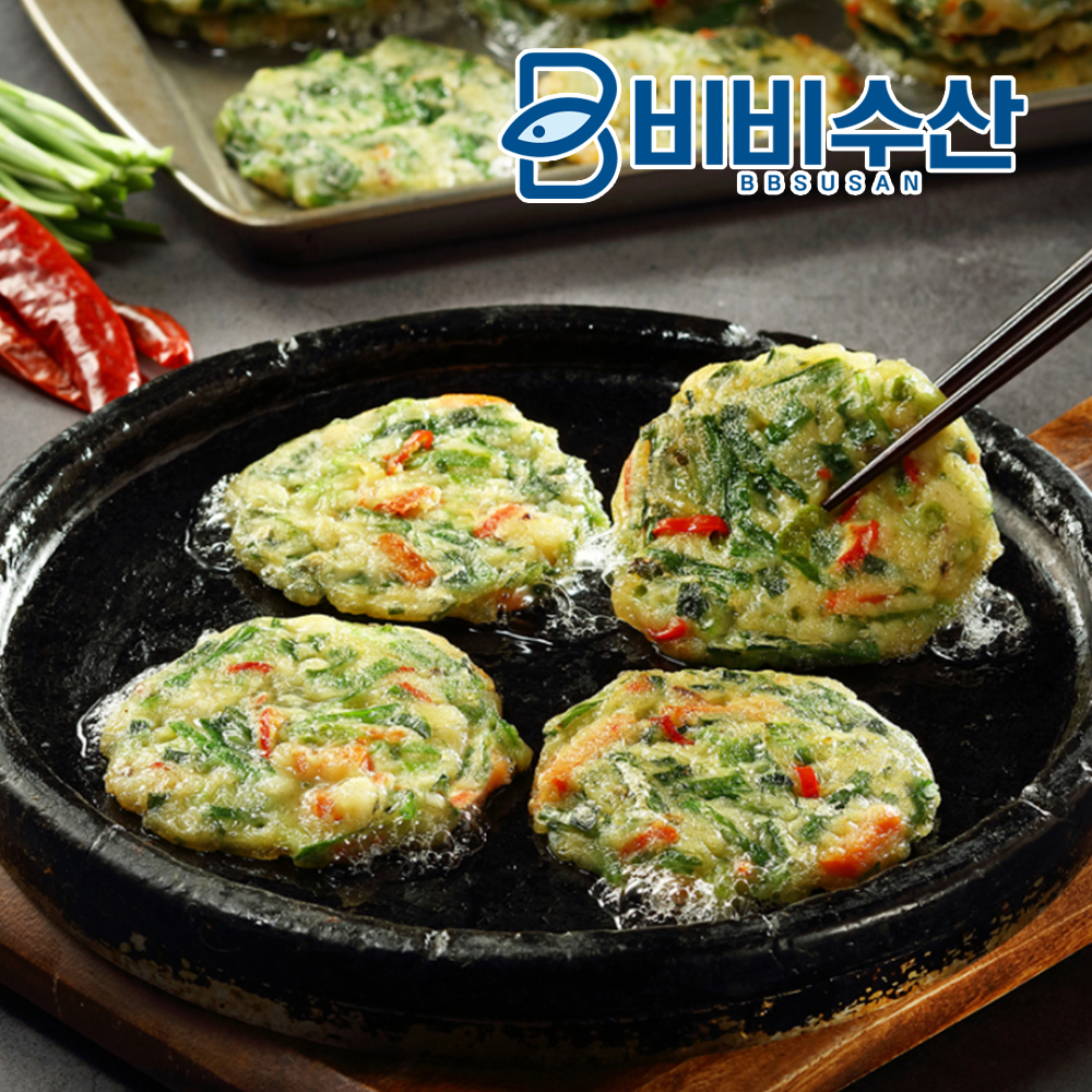 사옹원 부침명장 한입 땡초 김치전 부추전 300g+300g