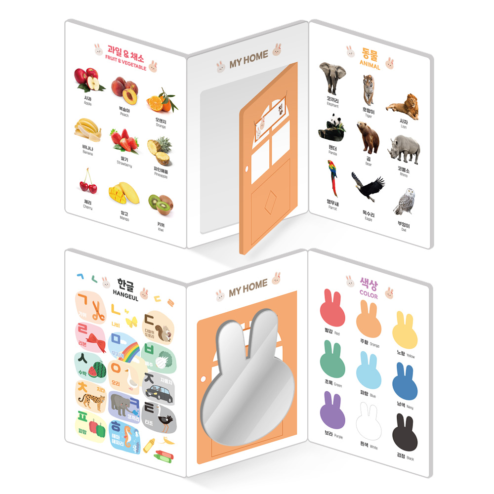 아기 방 꾸미기에 딱! 아띠래빗 양면 병풍 포스터로 아기 벽꾸미기