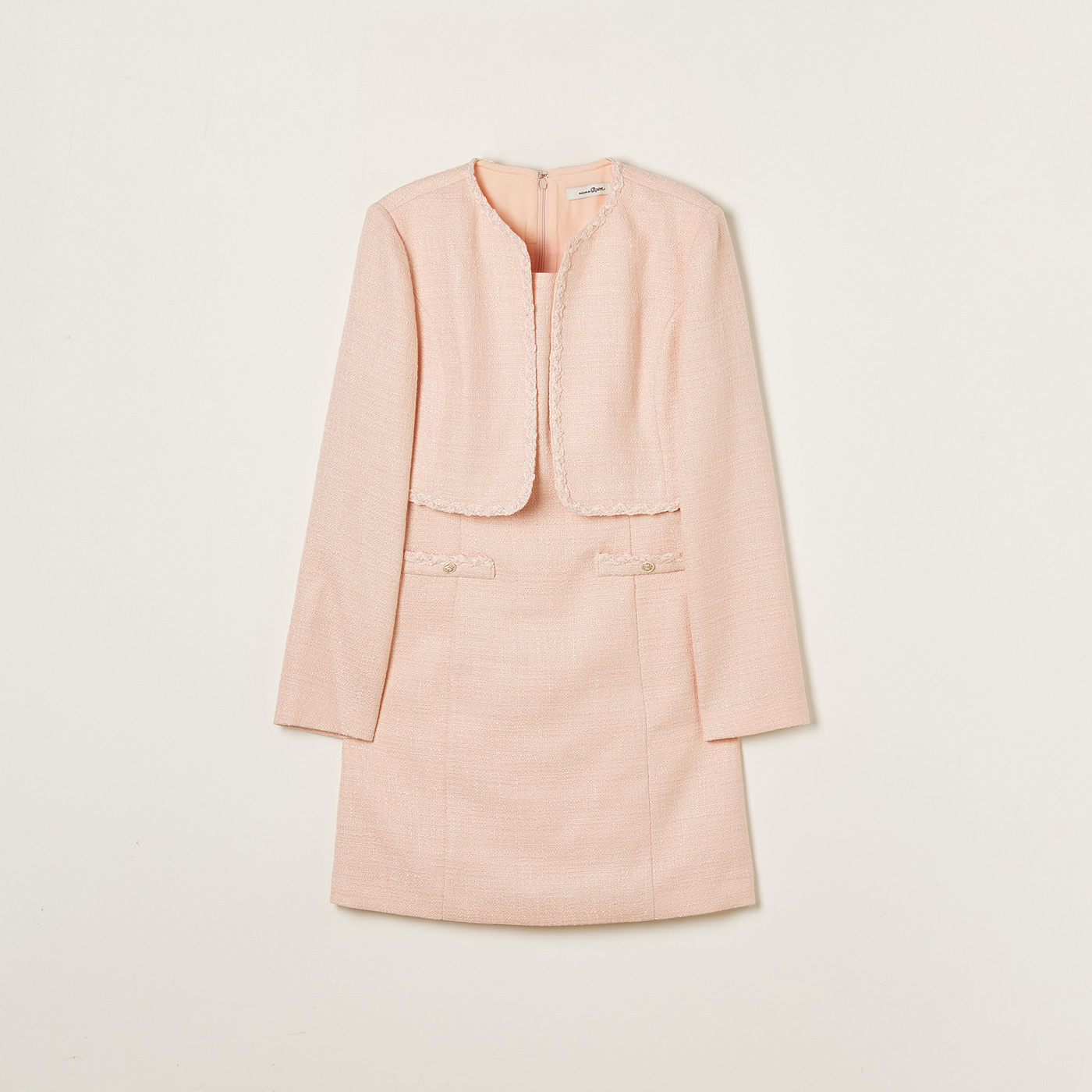 편하게 입기 좋은 트위드 미니 원피스, 로엠 볼레로 2in1 추천해요!