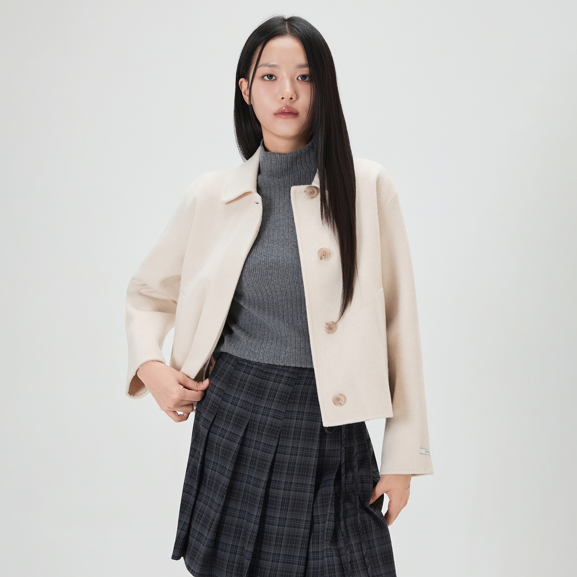 편안하게 입기 좋은 핸드메이드 스탠드 칼라 자켓 추천!