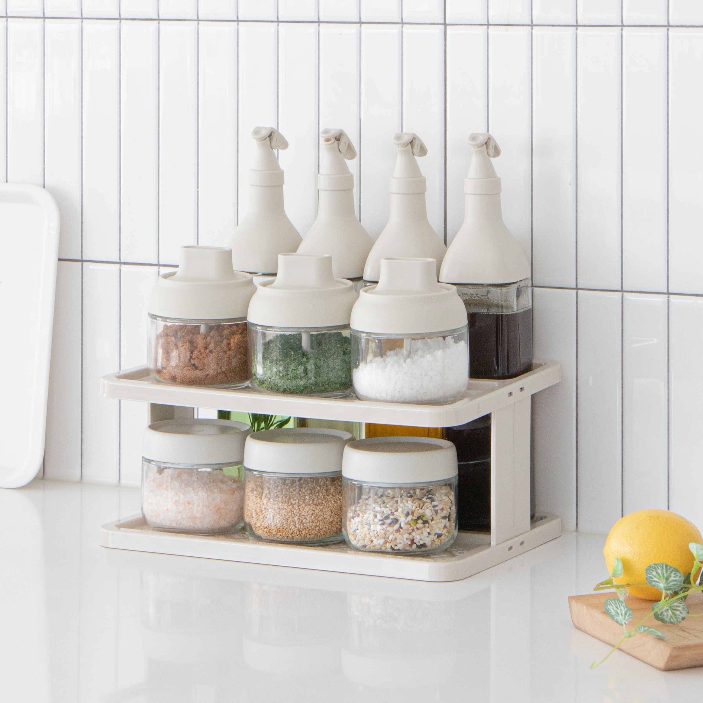 가정에서도 손쉽게! 라라밤 올인원 밀폐 유리 양념통 세트로 주방 정리 끝내기