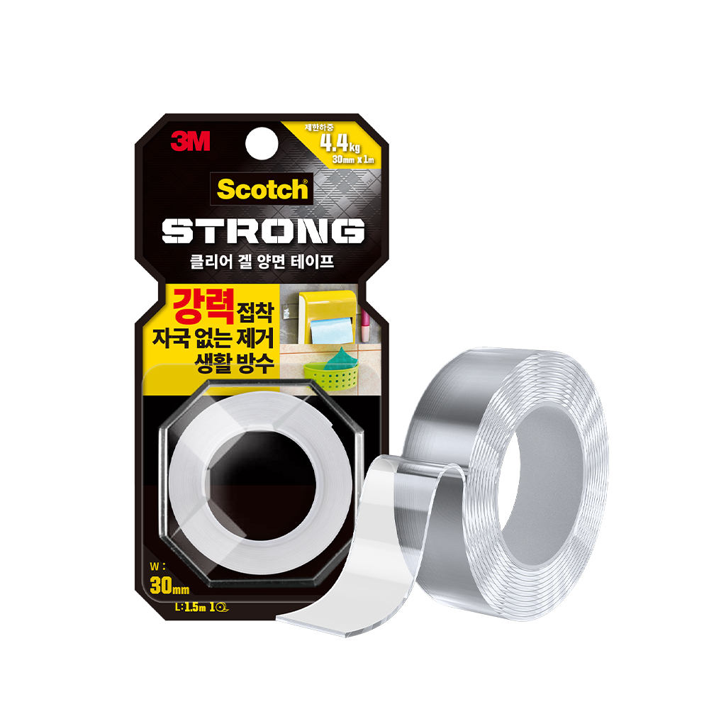 쉽고 깔끔하게 붙이는 투명 양면테이프, 집에서도 간편하게 사용해보세요!