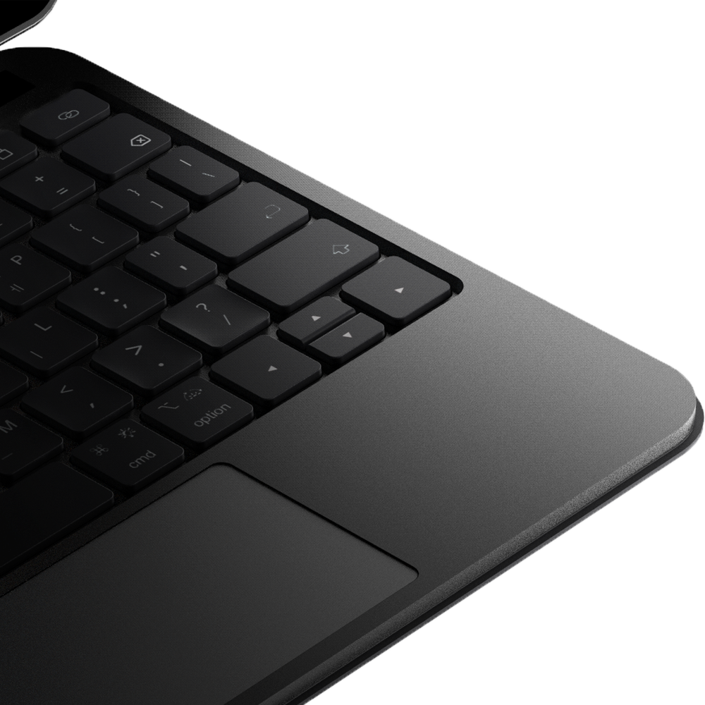 링크로 아이패드 키보드 케이스 매직키보드 구조독 호환 한국어 블랙, 아이패드 에어 M1 5세대 27.7cm(10.9인치)