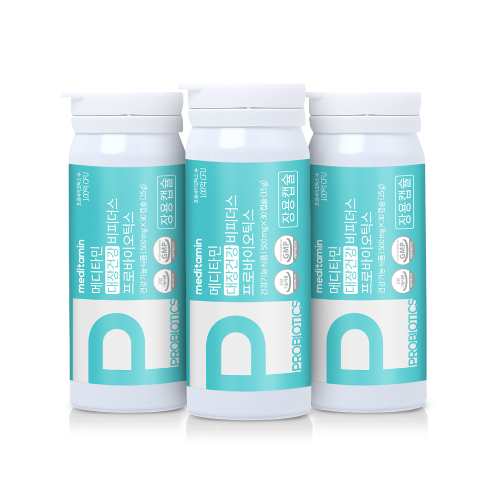 메디타민 대장건강 비피더스 프로바이오틱스 유산균 100억 냉장 장용캡슐 30캡슐, 1개