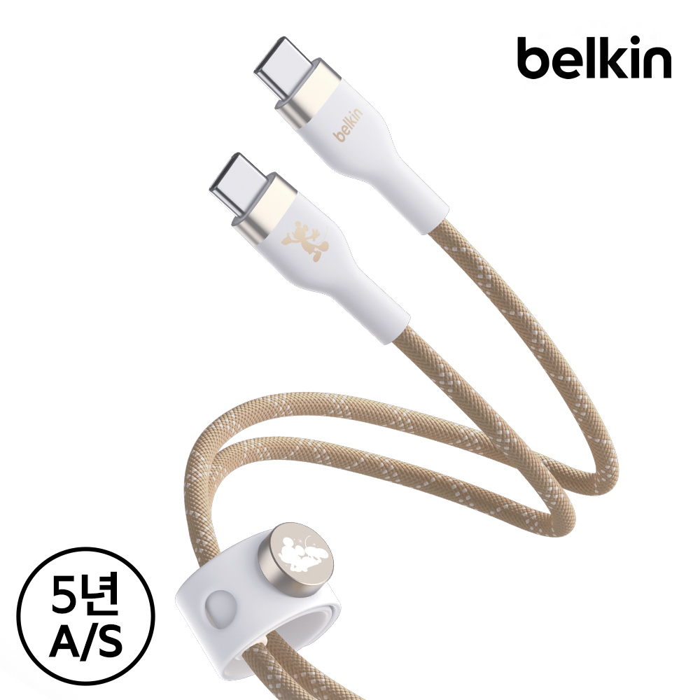 디즈니 미키 캐릭터가 귀여운 C to C 충전 케이블, 빠르고 안전하게 사용하세요!