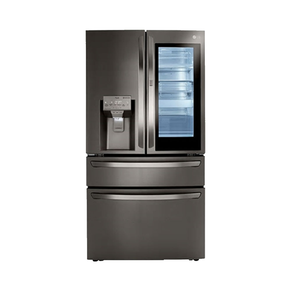 가정에서 편리하게 사용하는 LG 프렌치도어 냉장고, 노크온 매직스페이스 얼음정수기 모델 소개