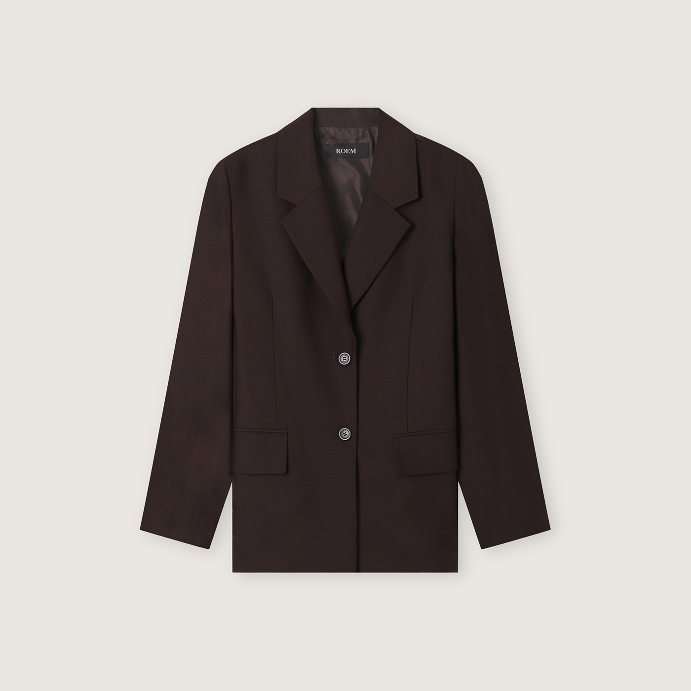 로엠 뒷트임 오버핏 테일러드 자켓 RMJKF49RT3