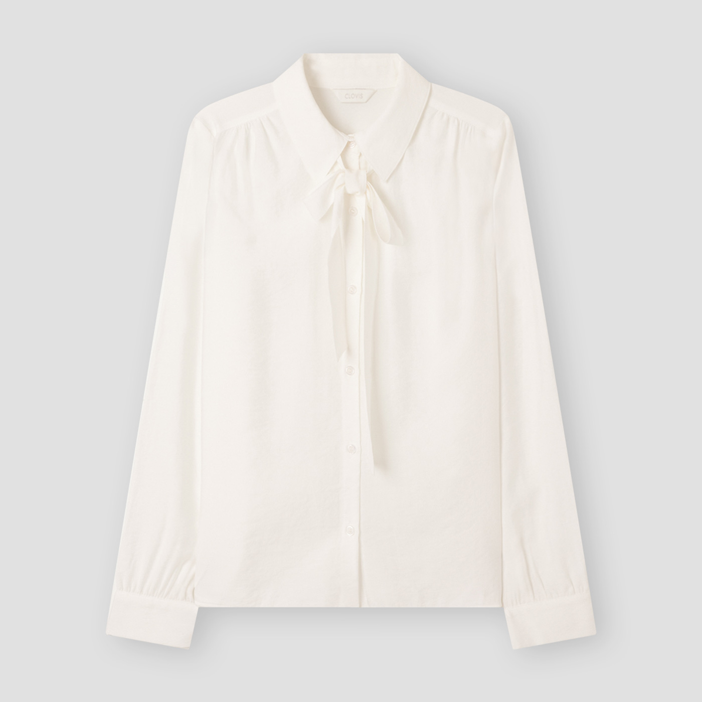 [클라비스] 카라 타이 블라우스_CVBWG1202M