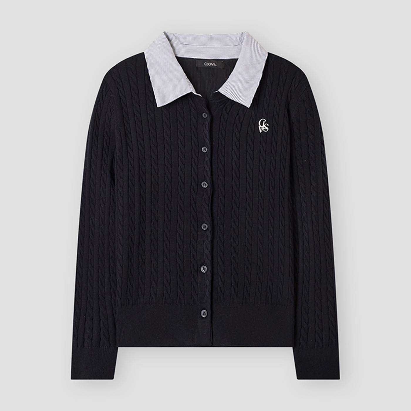 [클라비스] 카라배색 니트_CVCKG1202M