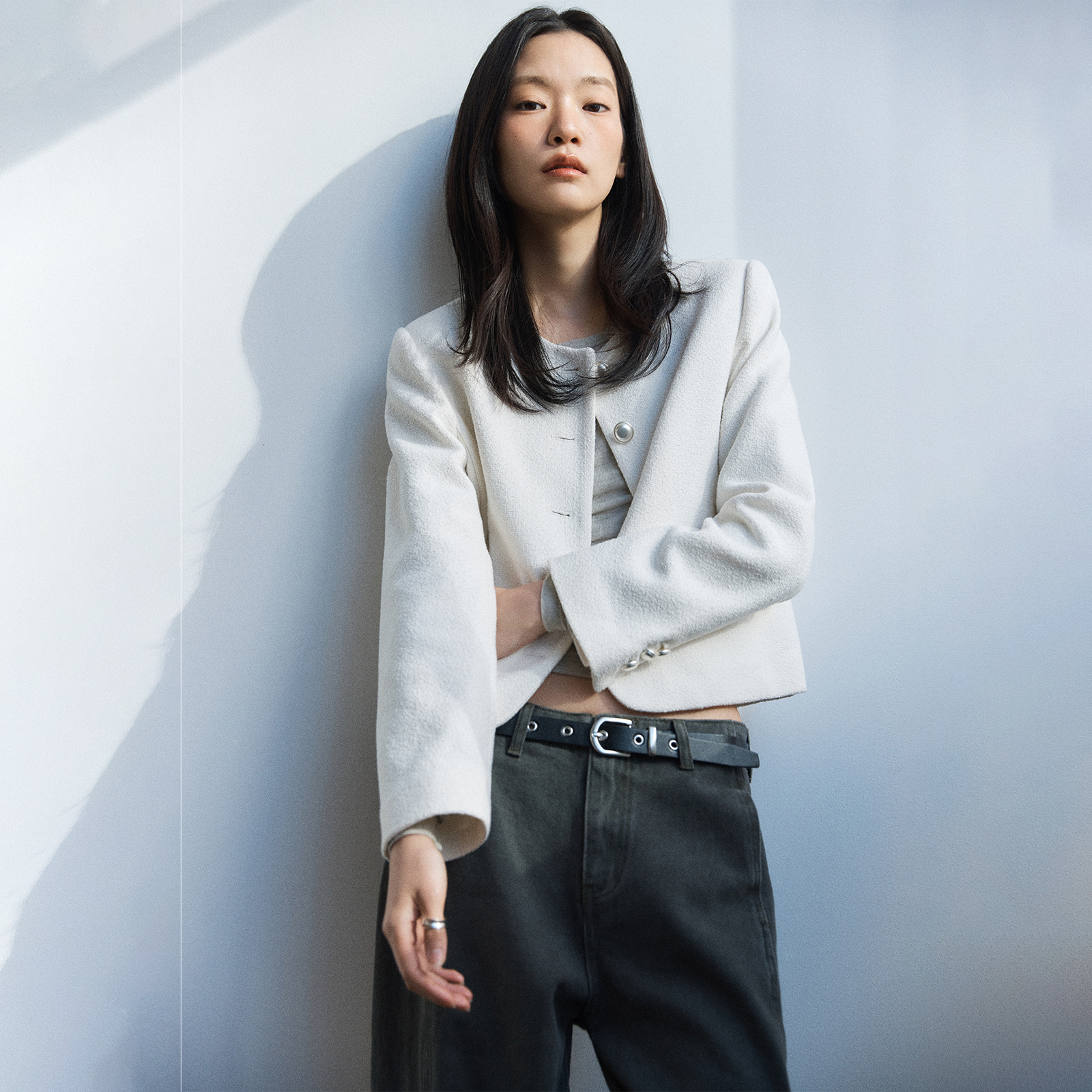 [미쏘] 라운드 트위드자켓_MIWJKG32PB