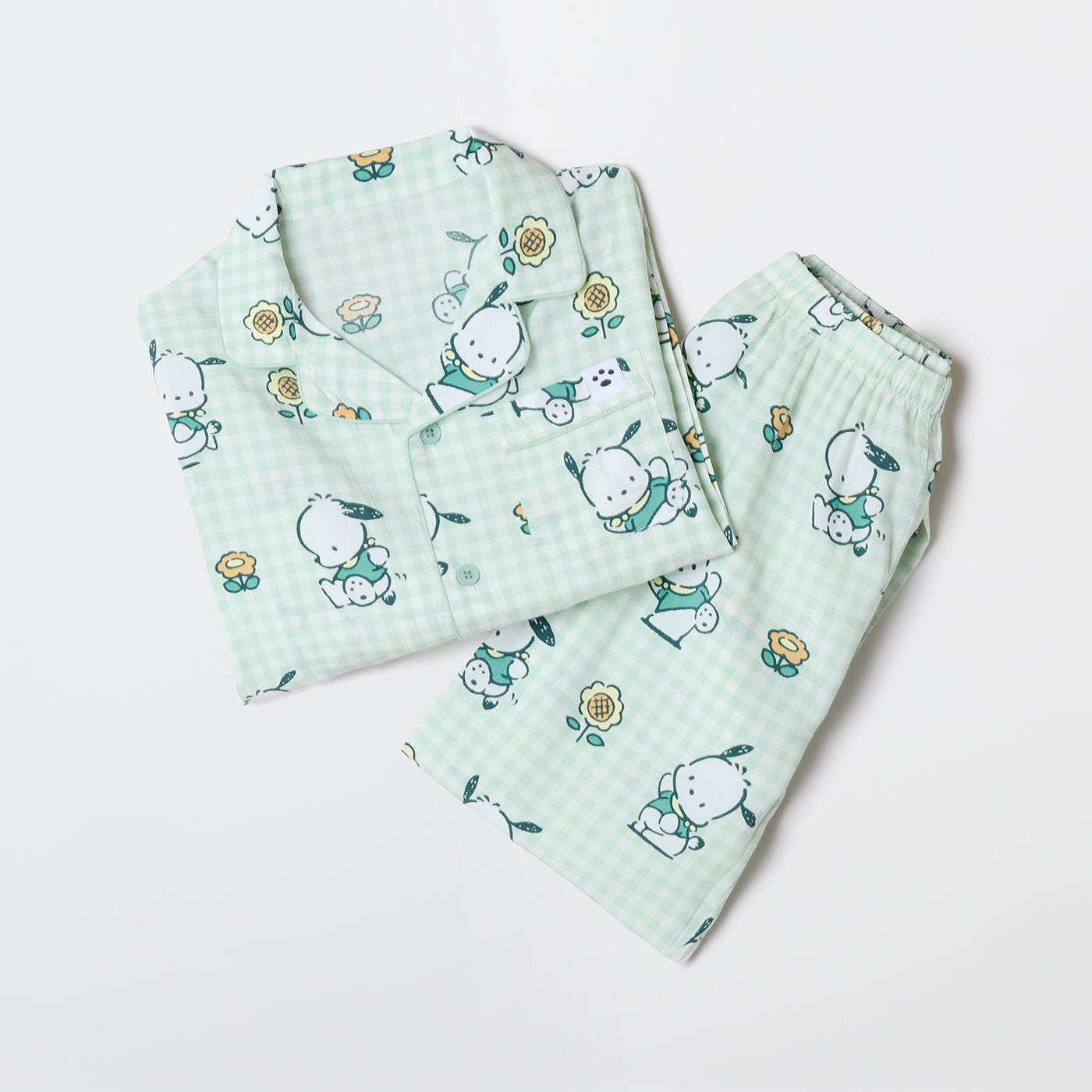 [당일출고][산리오캐릭터즈] 스파오키즈 체크 긴팔 파자마 잠옷 SPPPG23KU1