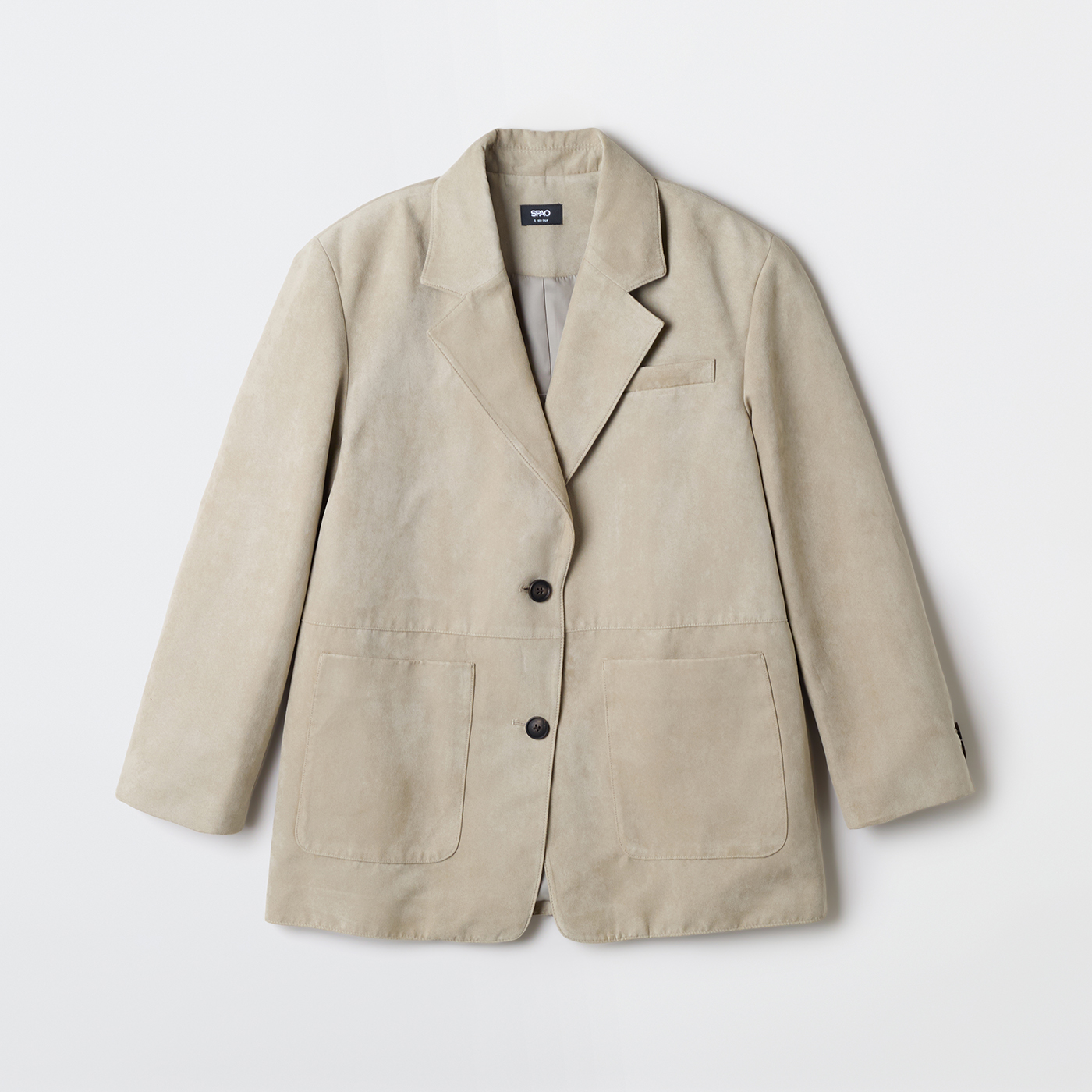 [N배송][신세틱레더] 스파오 여성 스웨이드 테일러드 재킷 (SPJLF49W16 리오더) SPJLG12W16