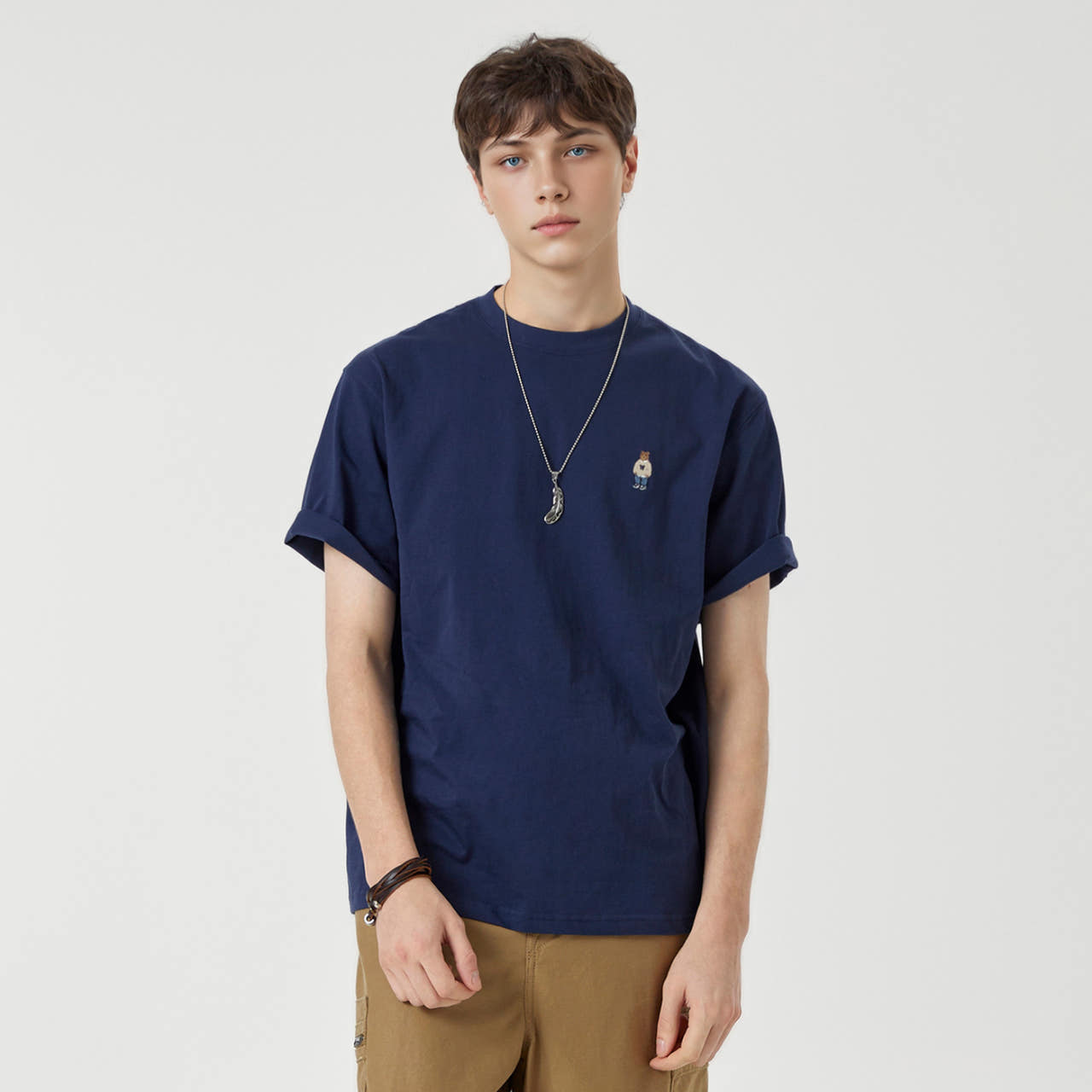 [후아유] (2PACK)스티브 솔리드 반팔티(공용) [B] / WHRAG2351U