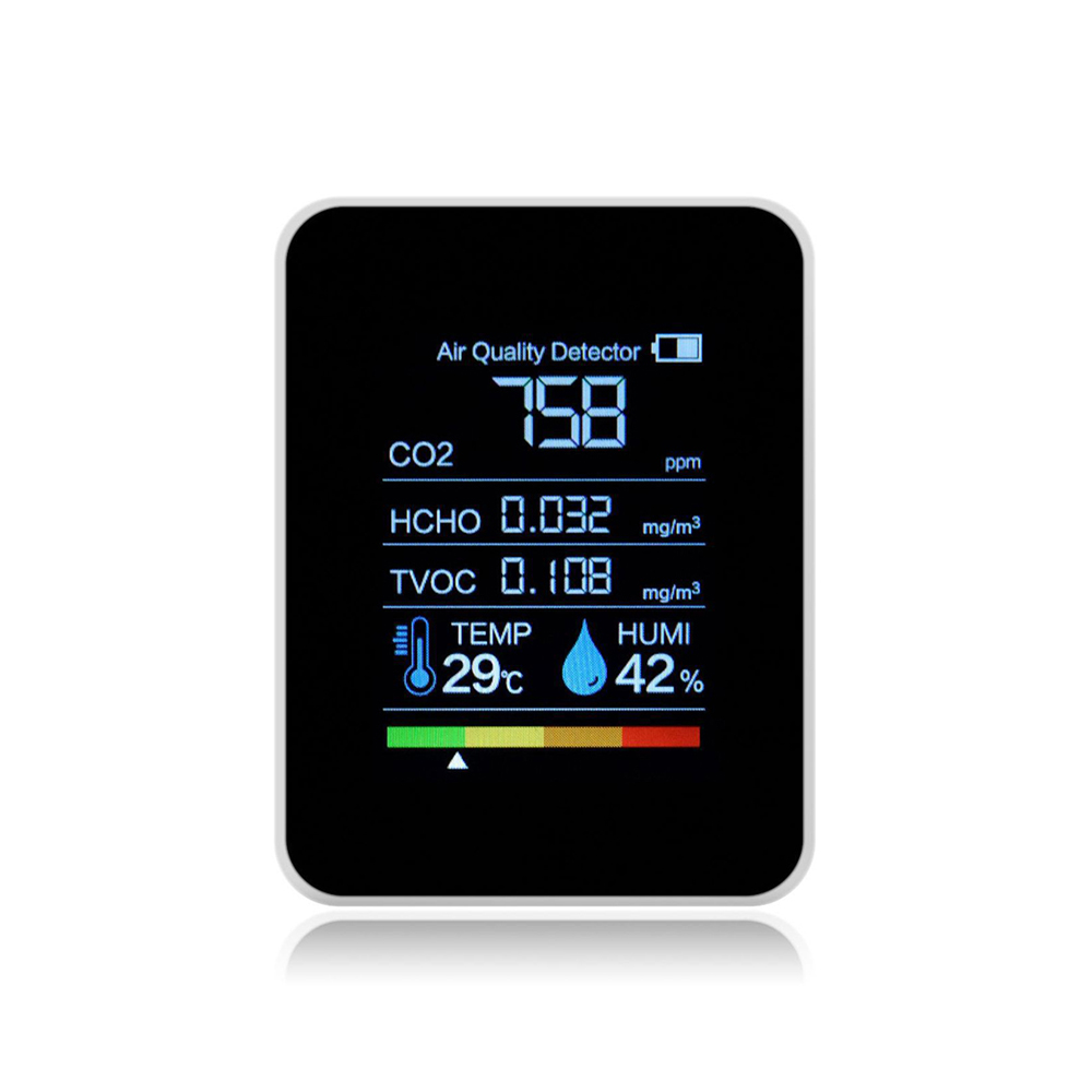노바리빙 NV01 프리미엄 공기질측정기 온습도계 TVOC HCHO CO2 스위스산센서