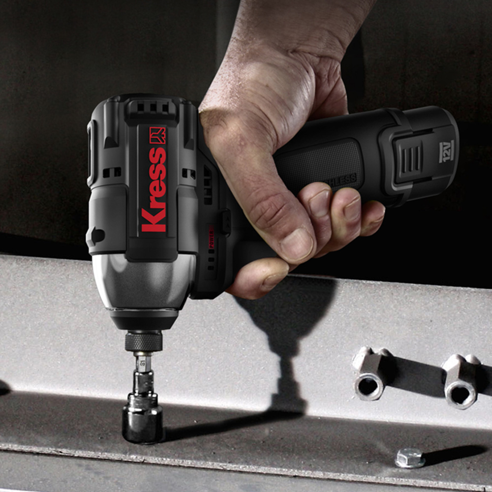 크레스 충전 임팩드라이버 전동 드릴 12V BL KU203 2.0Ah, 배터리 1개