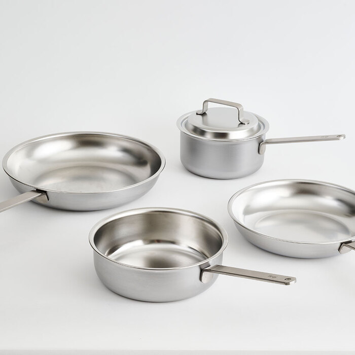 퍼기 무연마제 통5중 무연마 스텐 316 쿡웨어 이유식 편수냄비 16cm