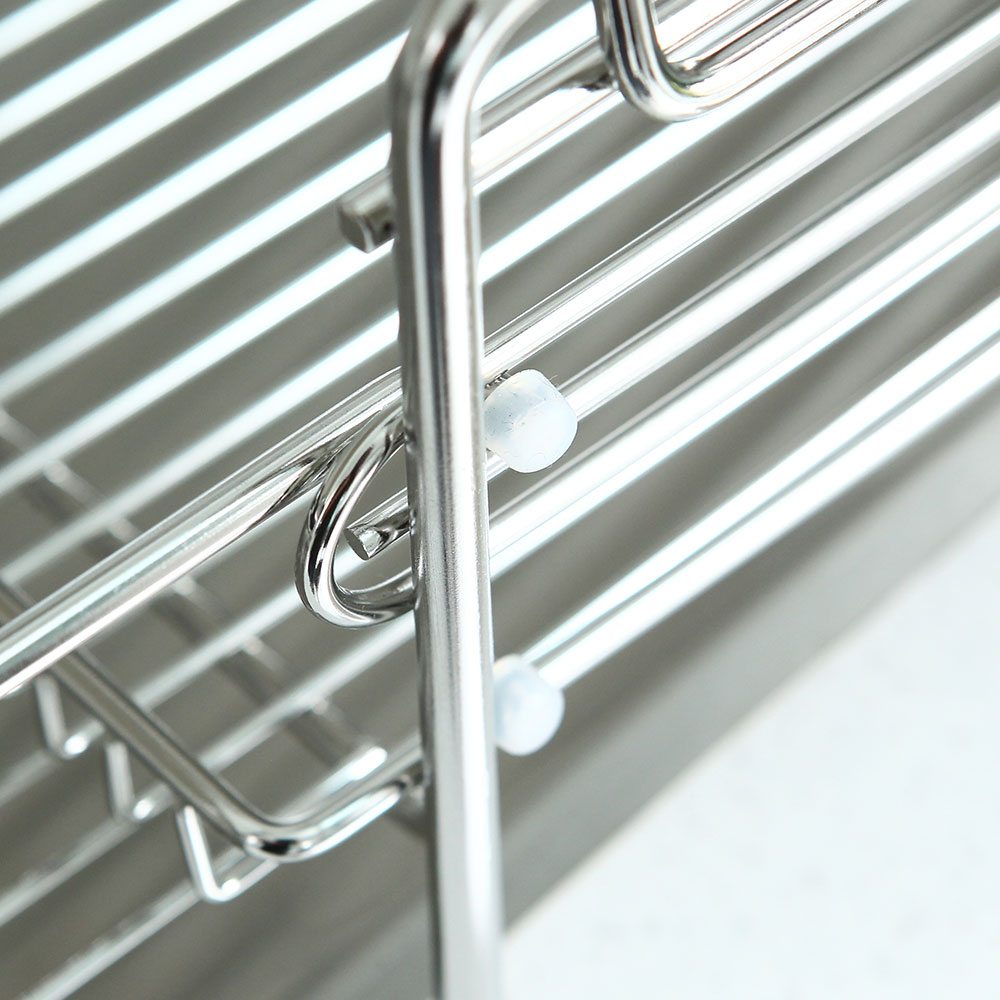 아이넥스 NEW 클린엣지S 올스텐 2단 슬림 식기건조대 물빠짐 쟁반형 설거지 그릇 건조대