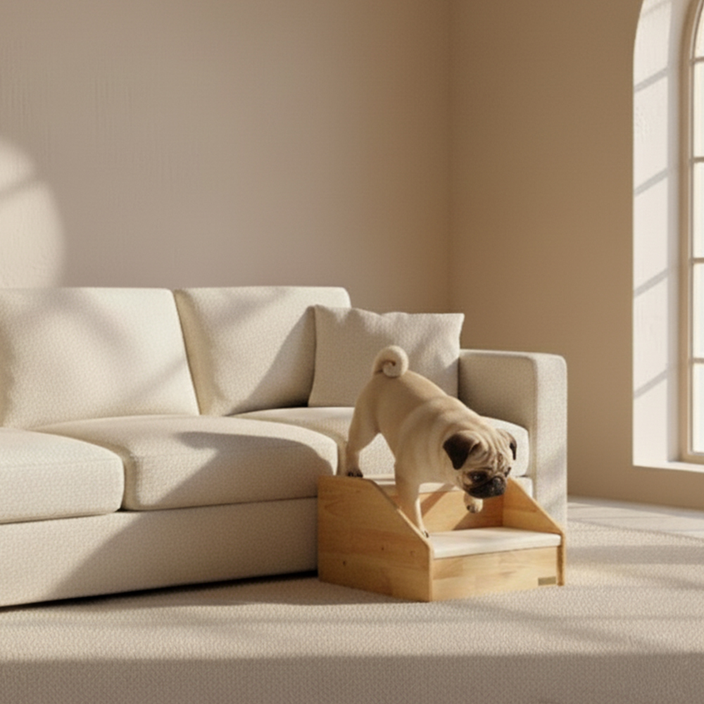 펫코본 원목 논슬립 강아지 계단 침대 애견 고양이 2단