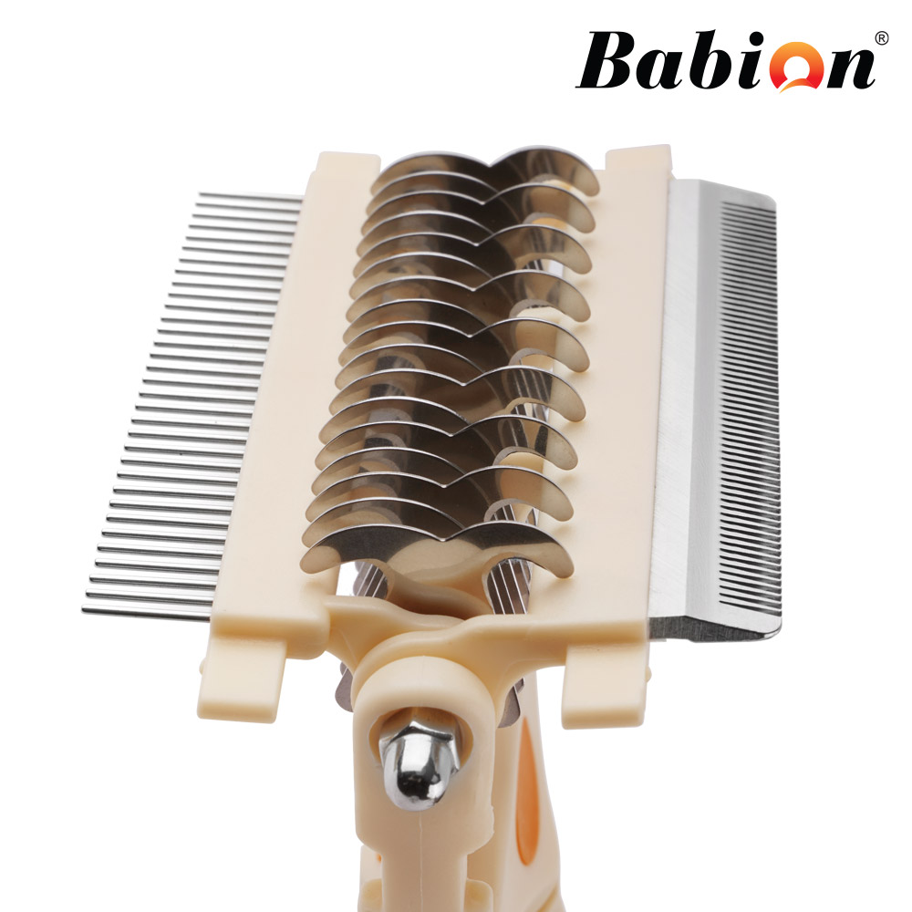 바비온 4in1 반려동물 포밍 브러쉬 104R 강아지 고양이 엉킨털 죽은털 제거 빗