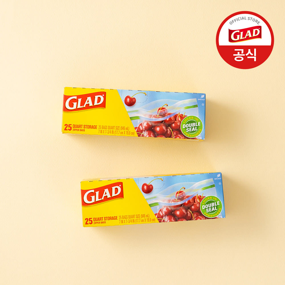 [스타터세트] 글래드 매직랩 일반형 2개+4중 잠금 매직백 냉장 중형 2개 주방랩 비닐랩 비닐팩 지퍼백