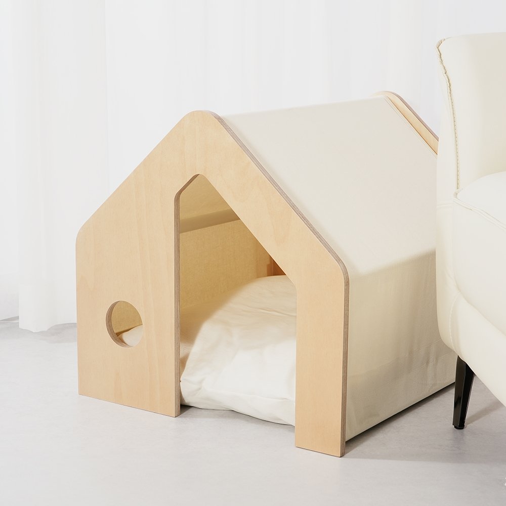 펫코본 강아지집 원목 고양이 숨숨집 애견방석 강아지하우스 소형