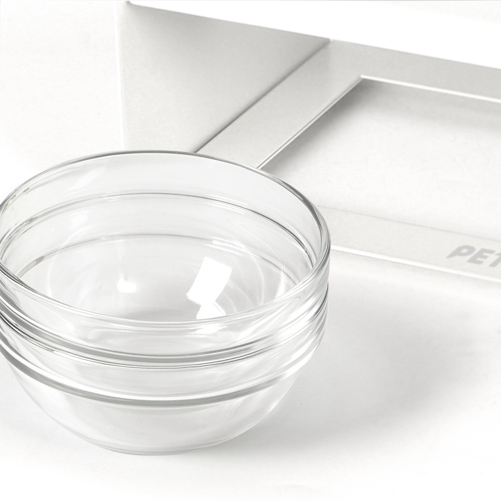 펫코본 강아지 고양이 밥그릇 높이조절 각도조절 철제 프레임 도자기 2구