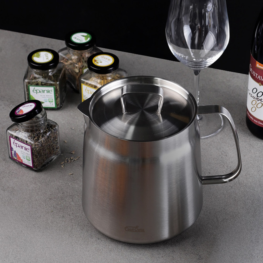 쿡세라 무연마제 IH 풀스테인리스 304 케틀팟 2.0L 무연마 스텐주전자 인덕션 올스텐