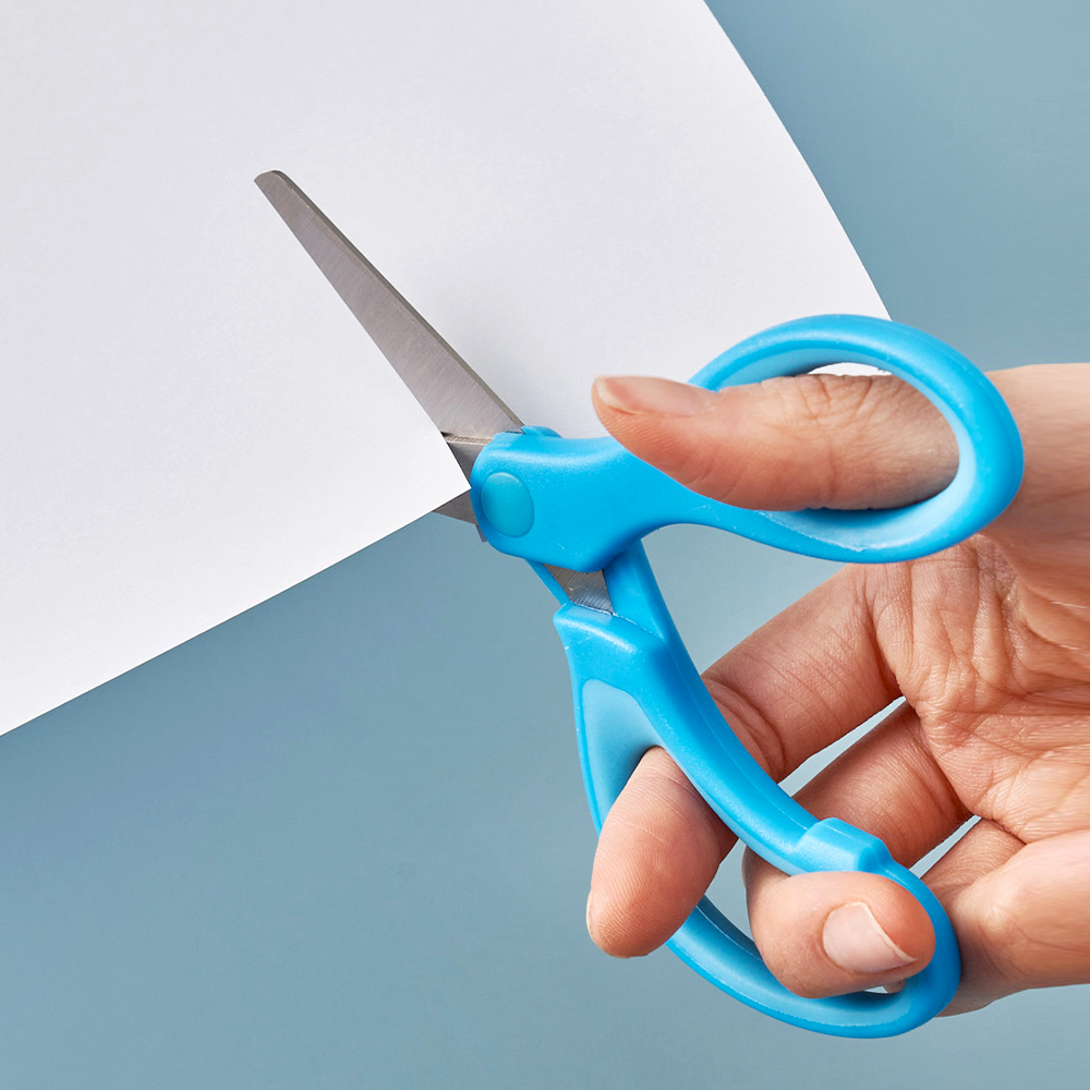 3M 스카치 어린이 유아용 안전 양손가위 블루 핑크 5인치